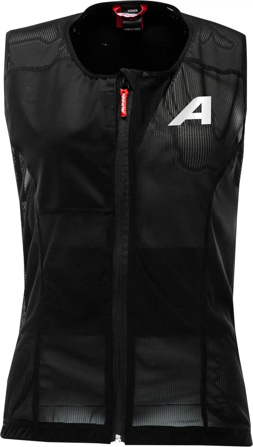 ALPINA PROSHIELD WOMEN VEST – Paindlik, Hingav ja Individuaalselt Reguleeritav Seljakaitse Naistele, must, M