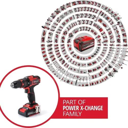 Einhell juhtmeta löökpuurtrellikomplekt TE-CD 18/40 Li-i +64 (2x2