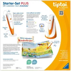Ravensburger tiptoi Starter-Set Plus 00159, pliiats, laadimisjaam ja raamat lastelauludega, pilt 2