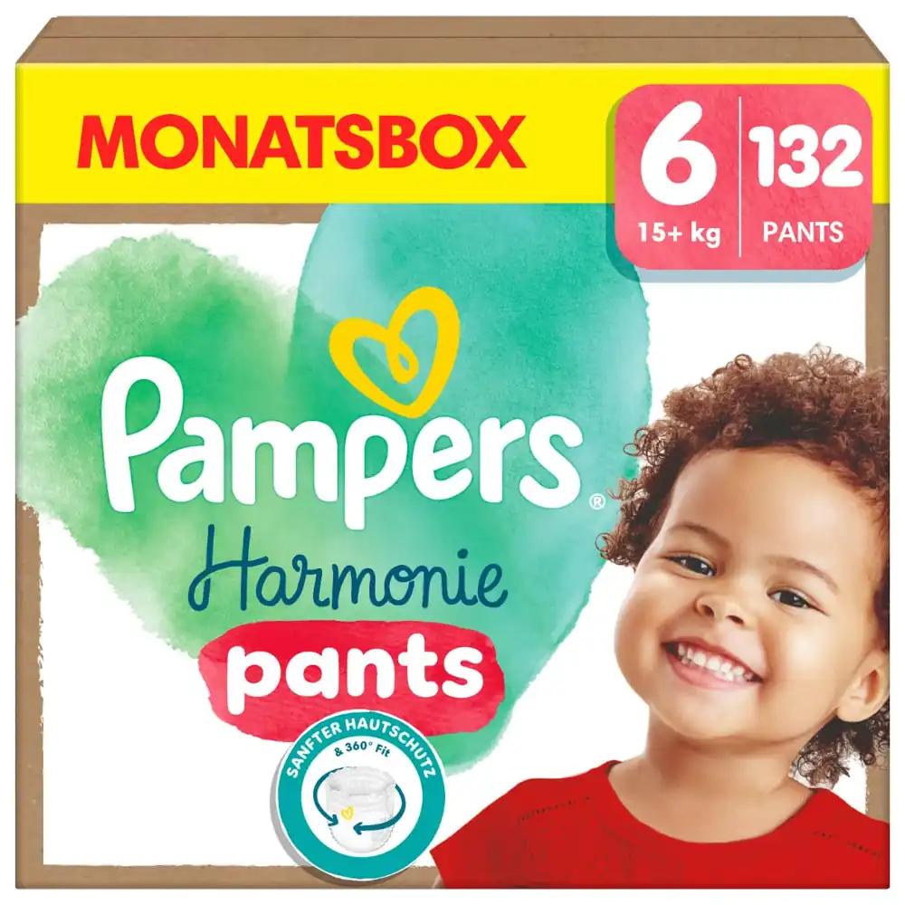 Pampers Harmonie Püksmähkmed, Suurus 6 (15kg+), Kuutellimus, Õrn Nahakaitse ja Taimsel Põhinevad Koostisosad, 132 Mähkmeid