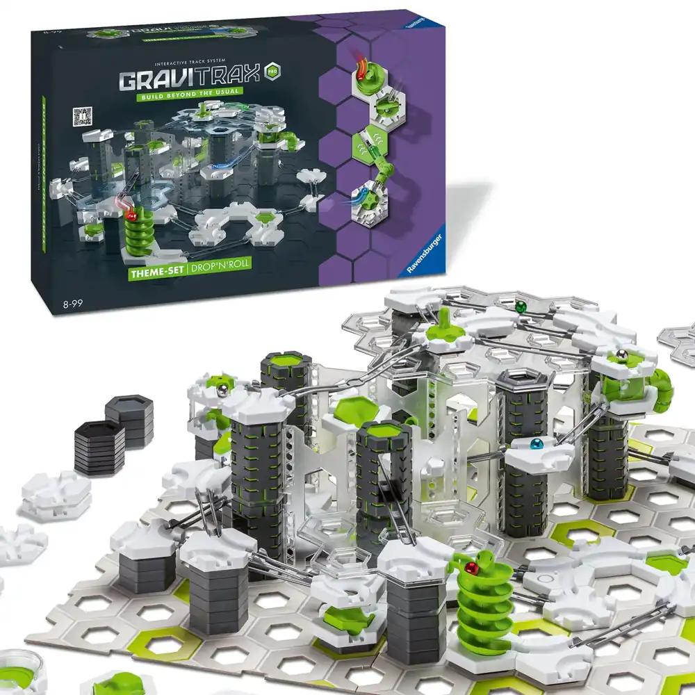 Ravensburger GraviTrax PRO Starter-Set Drop’n’Roll 27463 – Eriline PRO-seeria stardikomplekt sinu kuulikese rallirajale ja konstruktsioonimänguasjale alates 8. eluaastast