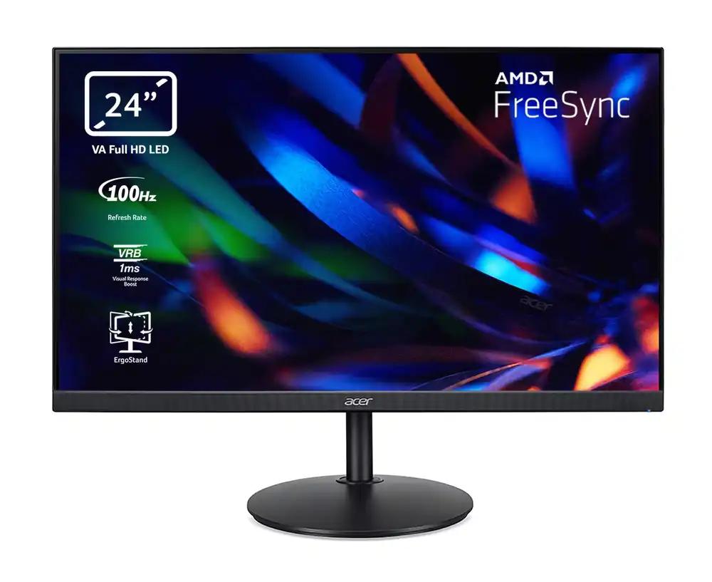 Acer CBA242YH Monitor 23,8-tolline (60 cm ekraan) Full HD, 100Hz HDMI, 75Hz VGA, 4ms (GTG), HDMI 1.4, VGA, kõrguse reguleerimisega, pööratav, FreeSync, must