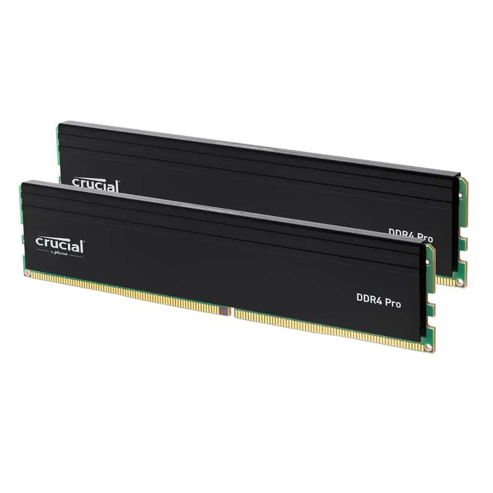 Crucial Pro DDR4 RAM 64GB Kit (2x32GB) 3200MHz, Intel XMP 2.0, Lauaarvuti mälu – CP2K32G4DFRA32A