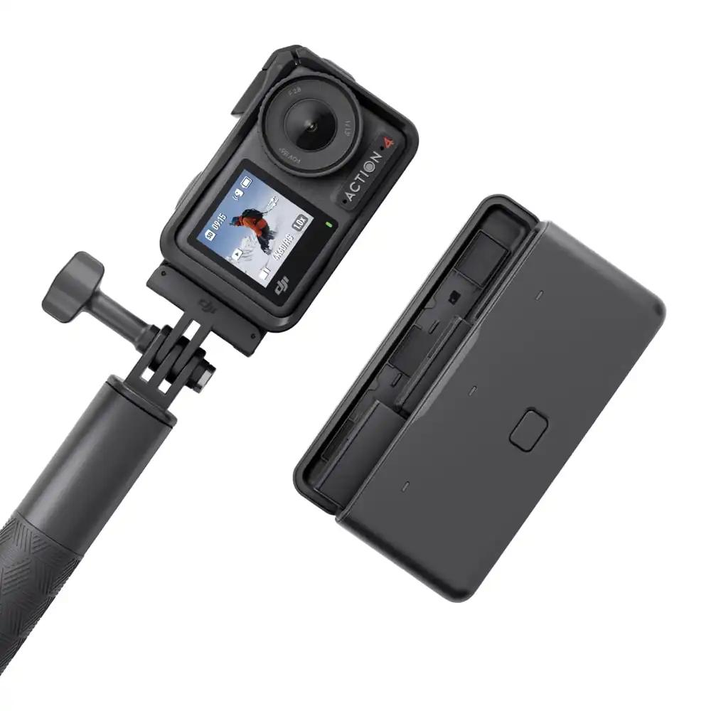 DJI Osmo Action 4 Adventure-Combo – 4K/120fps veekindel kaamera, 1/1,3-tolline sensor, 10-bitine ja D-Log M, 155° ülilainurk vaateväli, kuni 7,5 tundi kasutusaega 3 lisaakuga vlogimise jaoks