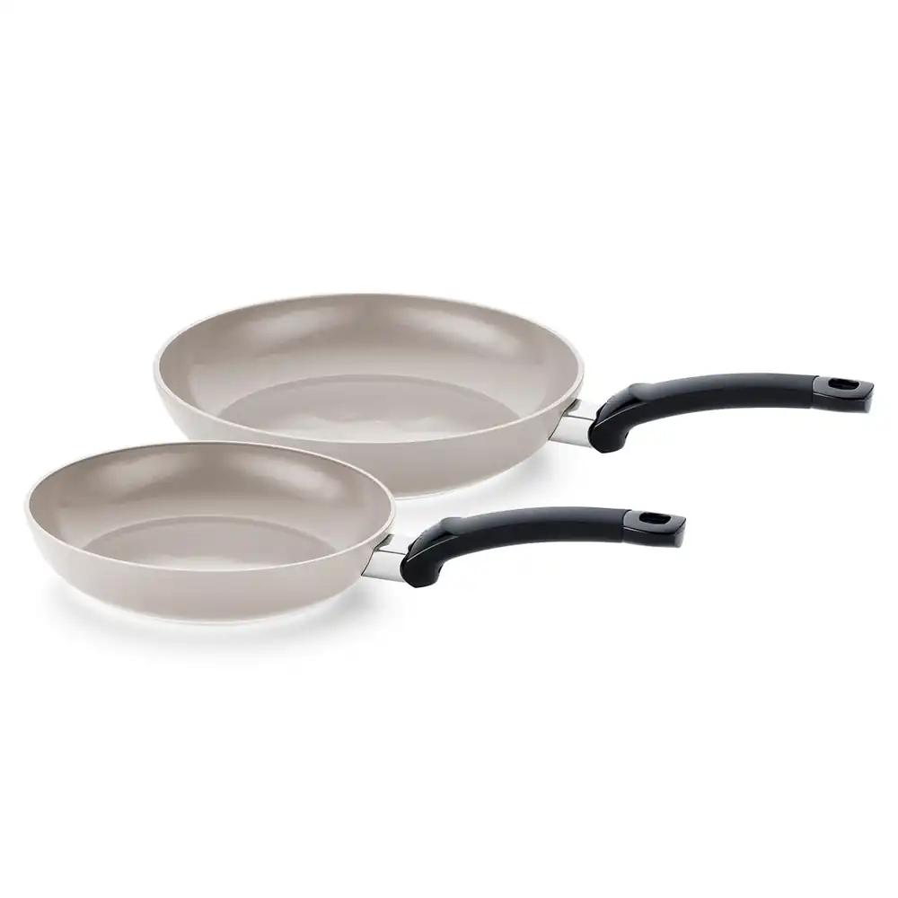 Fissler Ceratal Classic pannide komplekt / 2-osaline, alumiiniumist pann, keraamilise kattega (24+28 cm) mittenakkuv praepann – induktsioonile