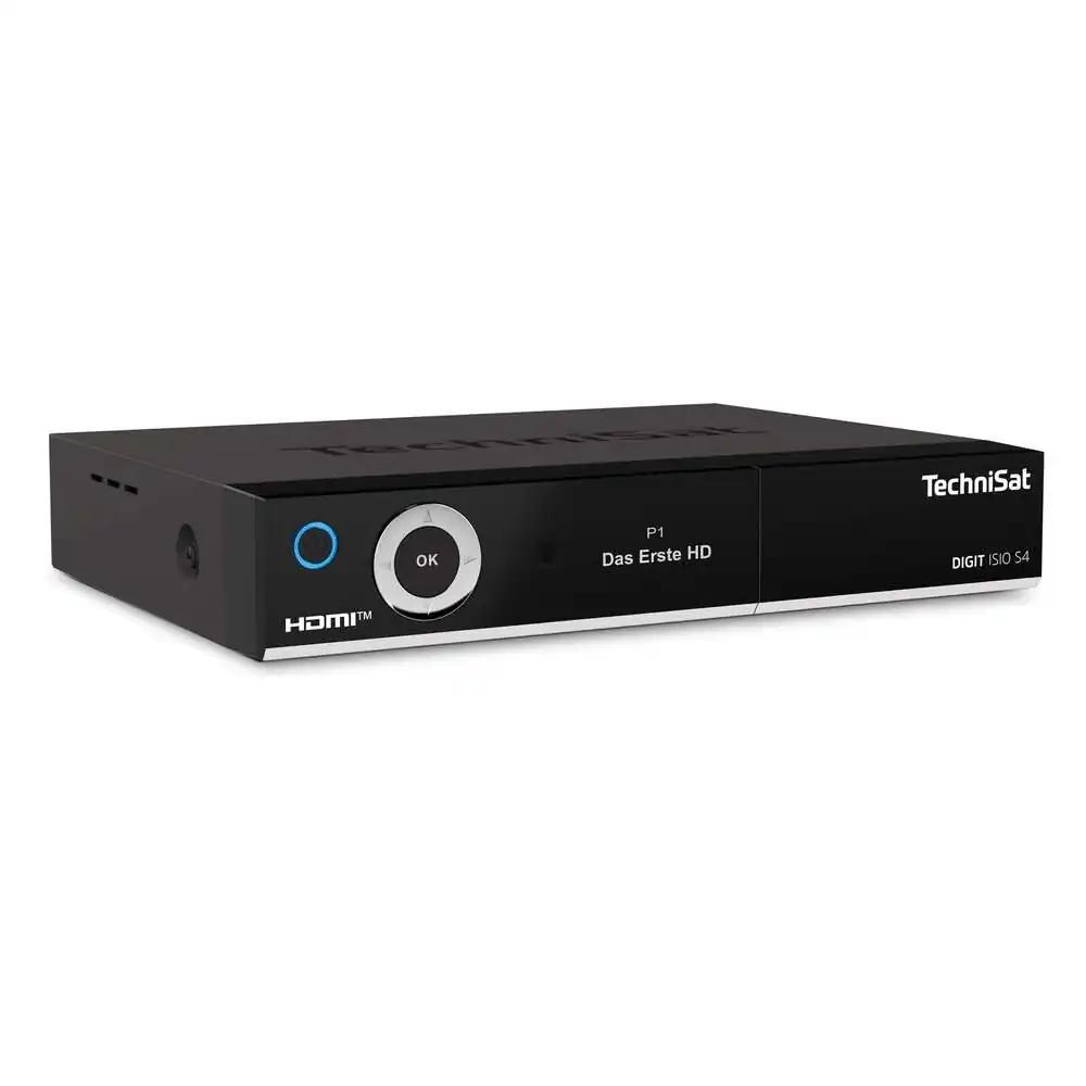 TechniSat DIGIT ISIO S4 – Twin Satelliitvastuvõtja alfanumeerilise ekraaniga (HDTV Twin-Tuuner, DVB-S2, PVR salvestus USB või võrgu kaudu, HbbTV, CI+, HDMI) must