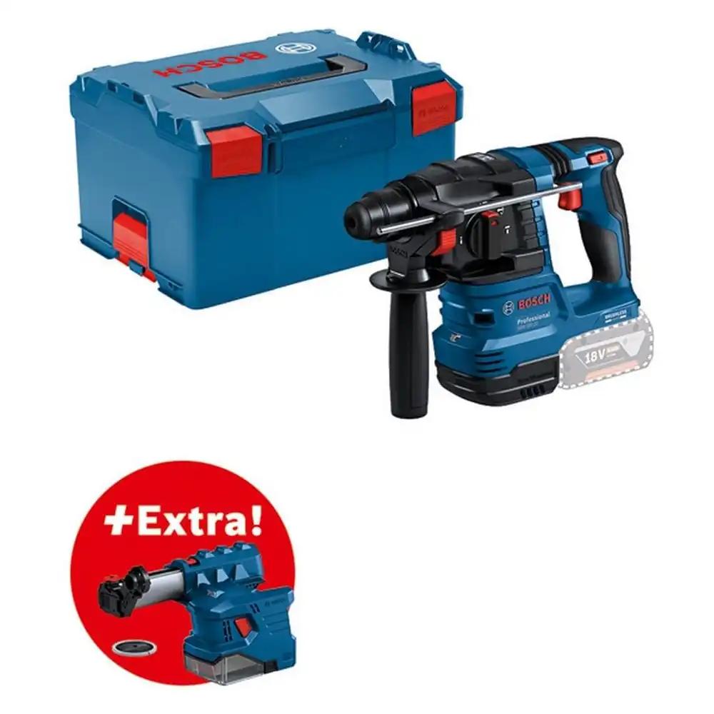 Bosch Professional 18V süsteemi akulööktrell GBH 18V-22 (SDS plus, ideaalne 6–10 mm aukude puurimiseks, KickBack Control ja Vibration Control, sisaldab GDE 18V-12, L-BOXX karbis)