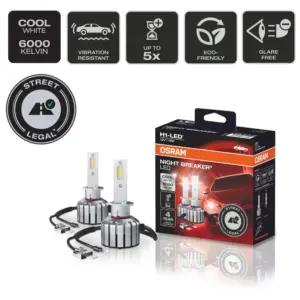 OSRAM NIGHT BREAKER H1-LED – kuni 40% vähem pimestamist