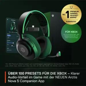 SteelSeries Arctis Nova 5X juhtmevaba mänguripeakomplekt Xboxile, 60 tundi akutööd, pilt 2
