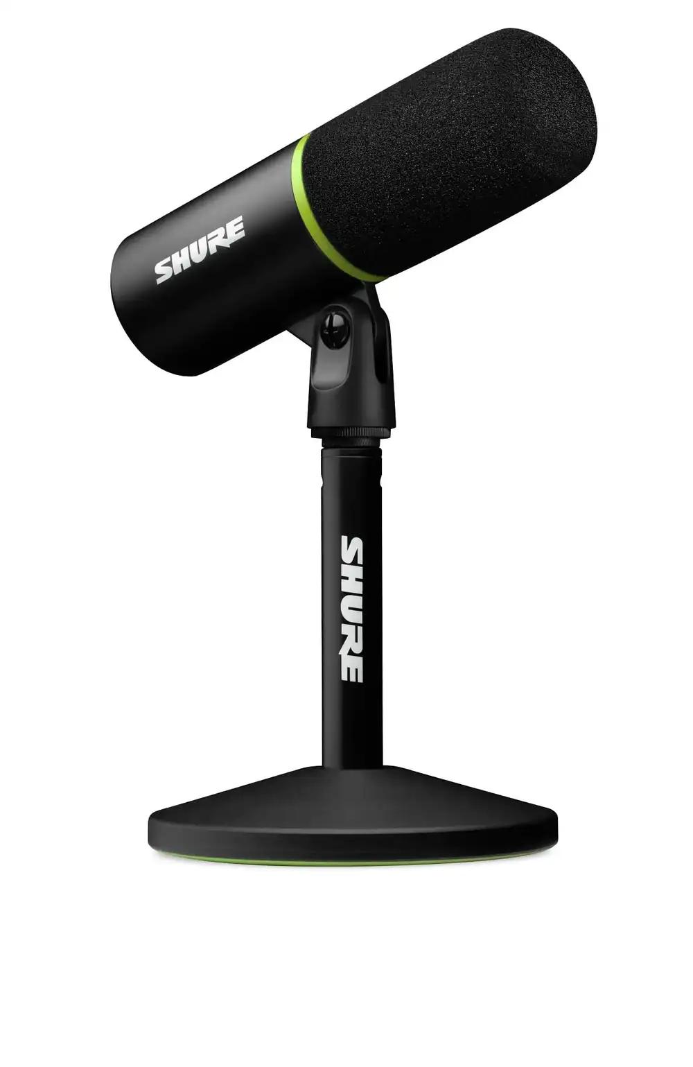 Shure MV6 USB mängurimikrofon, USB-C, dünaamiline mikrofon, voogedastus, digitaalne, PC-mänguritele ja streameritele