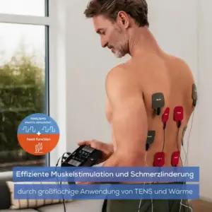 Beurer EM 89 TENS/EMS seade soojendusega, 4 kanalit, 8 elektroodi, aku, pilt 2