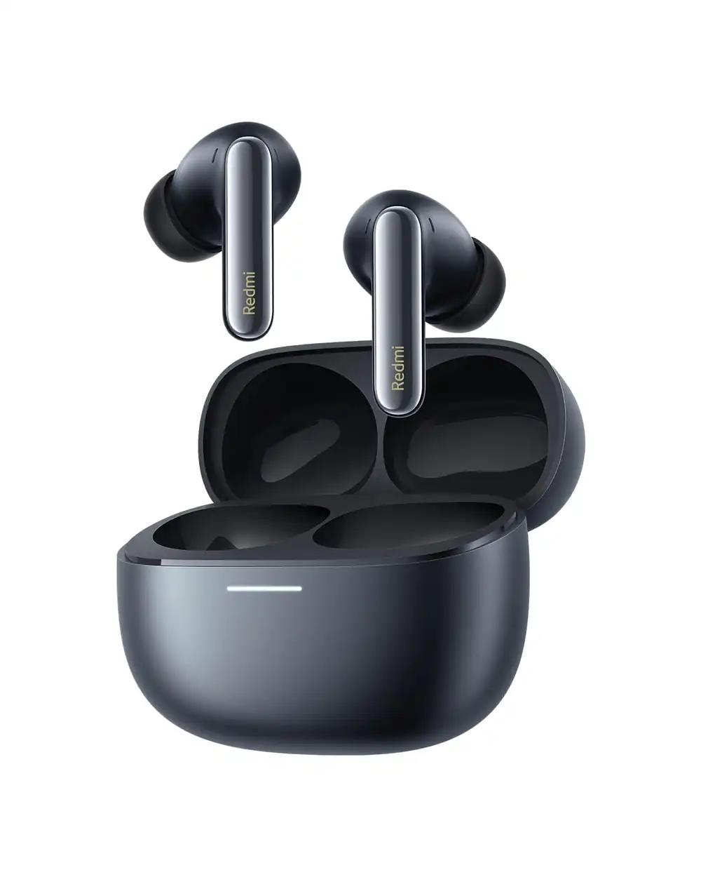 Xiaomi Redmi Buds 6 Pro Must – 36h aku kestvus, Triple-driver Hi-Fi heli, 55dB ANC, 20 ANC-režiimi, 3 läbipaistvusrežiimi, Immersiivne 3D-heli, Bluetooth 5.3, Google Fast Pair, Hi-Res Audio sertifikaat
