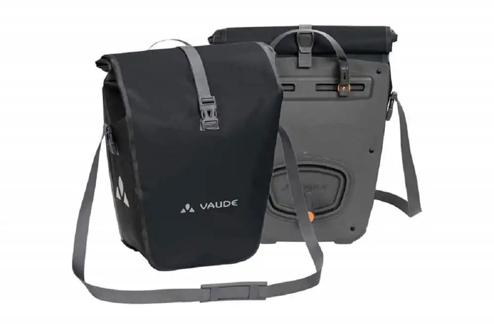VAUDE veekindlad rattakotid pagasiraamile Aqua Back 2x24L must – 2 tagumist kotti, lihtne kinnitus – valmistatud Saksamaal