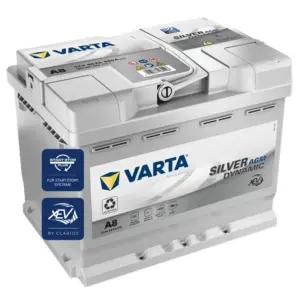 VARTA Silver Dynamic AGM aku A8 – Start-Stop ja xEV autoaku 12V 60Ah 680A – Kvaliteetne starteraku suurenenud energiavajadusega sõidukitele