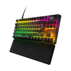 SteelSeries Apex Pro TKL HyperMagnetic mänguriklaviatuur – Kõige kiirem klaviatuur – Kohandatav reageerimine – OLED-ekraan – PBT-klahvikatted – USB-C – 2023 aasta mudel – Saksa QWERTZ