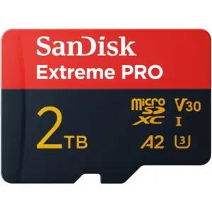 SanDisk Extreme PRO microSDXC UHS-I mälukaart 2TB + SD adapter & RescuePRO Deluxe (Nutitelefonidele