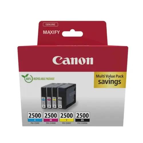 Canon PGI-2500 C M Y BK sooduskomplekt – 4 tindikassetti (Must