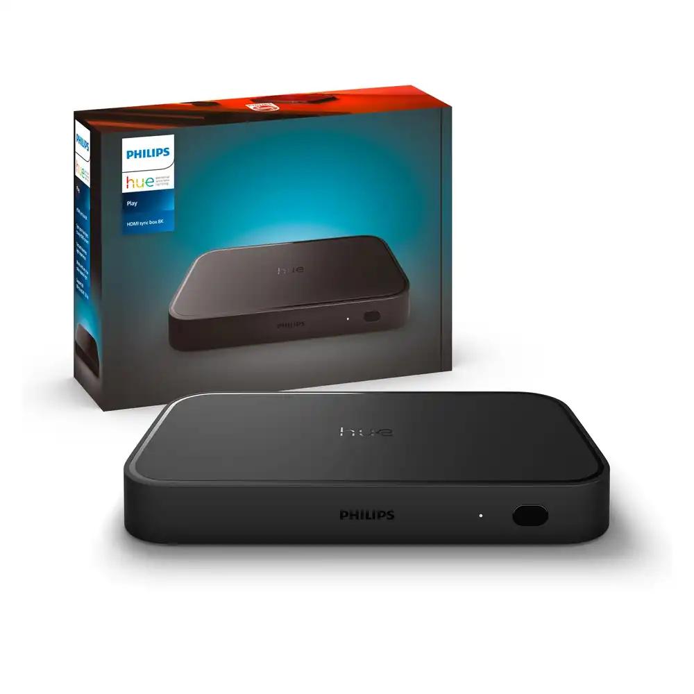 Philips Hue Play HDMI-sünkroonimiskast 8K – Sünkroonib kuni 10 Hue lampi mängude, filmide ja muusikaga – Nõuab Hue Bridge’i – Toetab Dolby Vision HDR10+