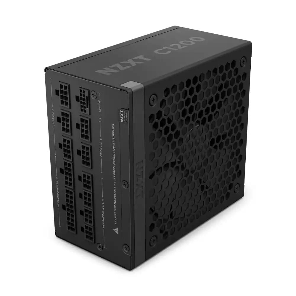 NZXT C1200 Gold ATX 3.1 – Täielikult modulaarne, vaikne PC-mängude toiteplokk – 1200 W – 80 PLUS Gold – 12V-2×6-pistik – Zero Fan režiim – 100% Jaapani kondensaatorid – Must