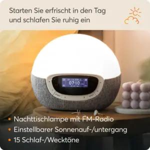 Lumie Bodyclock Shine 300 – valgusäratuskell raadio