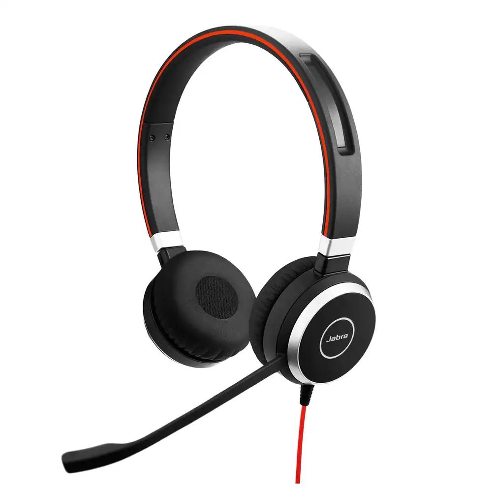 Jabra Evolve 40 UC Stereo Peakomplekt – Ühtlustatud side jaoks, VoIP Softphone, passiivne mürasummutus, USB-kaabel kõnede juhtimiseks – Must