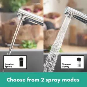 hansgrohe Zesis M33 - Köögisegisti väljatõmmatava dušiga
