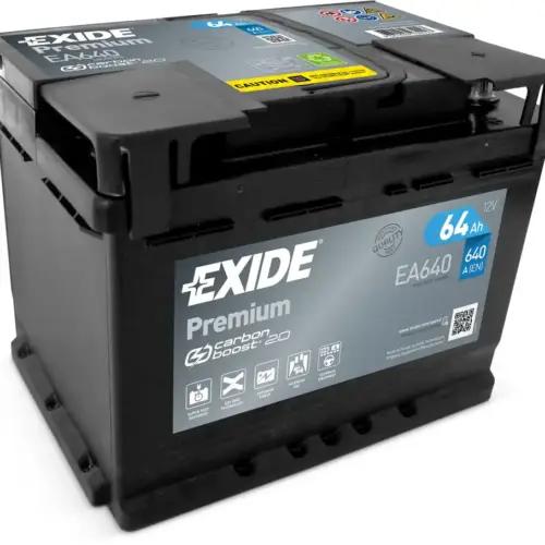 Exide EA640 Premium Carbon Boost Autobatteri 12V 640A 64Ah