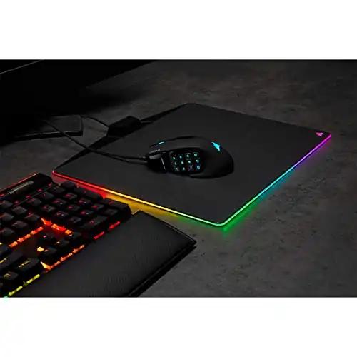 CORSAIR SCIMITAR RGB ELITE Juhtmega MOBA/MMO Mänguhiir - 18 000 DPI - 17 programmeeritavat nuppu - iCUE ühilduvus - PC