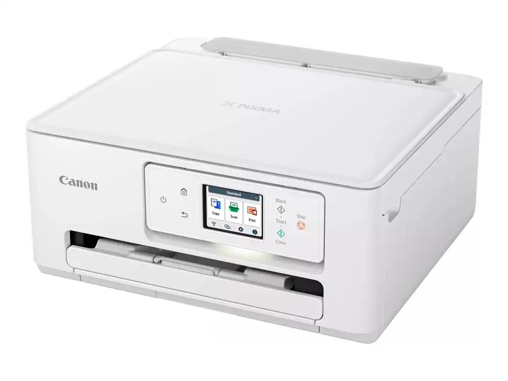 Canon PIXMA TS7650i multifunktsionaalne printer 3in1 (tindiprinter, printimine, kopeerimine, skaneerimine, A4, 6,7 cm puutetundlik LCD, WiFi, kahepoolne printimine, 2 paberisalve, ühilduv Pixma Print Plan abonemendiga) Valge