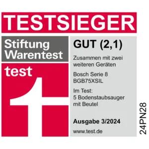 Bosch ProSilence Series 8 BGB75XSIL kotiga tolmuimeja, 650 W, 69 dB(A), pilt 2