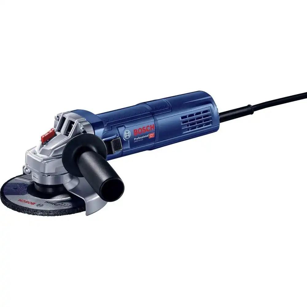 Bosch Professional nurklihvija GWS 9-125 S (900 W võimsus, tühikäigu kiirus: 2800 – 11000 p/min, kaasas kinnitusäärik, kaheauguline võti, pingutusmutter, kaitsekate, lisakäepide)
