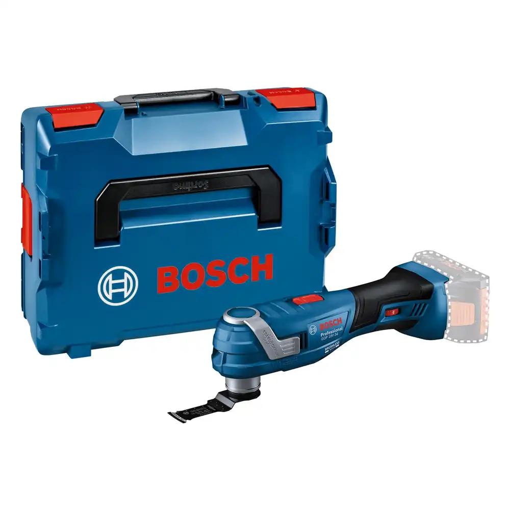Bosch Professional 18V süsteemi akuga multi-lõikur GOP 18V-34 (harjadeta mootor, vibratsioonikontroll, 180 mm kitsas käepide, 1x saetera, L-BOXX, ilma aku/laadijata)