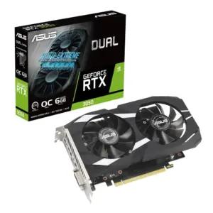 ASUS Dual GeForce RTX 3050 OC Edition 6GB GDDR6 Gaming Graafikakaart (Nvidia GeForce RTX3050 DLSS