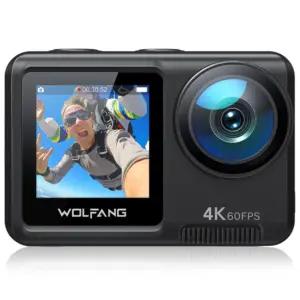 WOLFANG GA420 Action Kaamera 4K 60FPS Veekindel WiFi 10M ilma Korpuseta