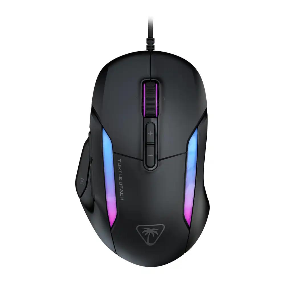 Turtle Beach Kone II – Ergonoomiline RGB-mänguri hiir, 26K DPI optiline sensor, optilised lülitid 100 miljoni kliki elueaga, 23 programmeeritavat funktsiooni, 4D-kerimisratas, must
