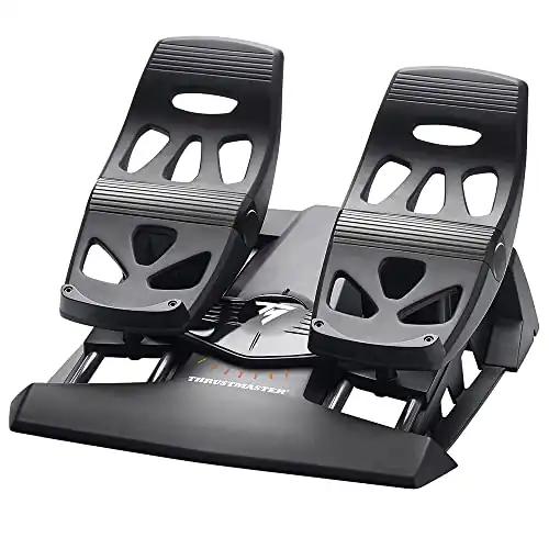 Thrustmaster TFRP – Roolipedaalid Lennusimulaatorile, Täpne Juhtimine, Ühildub PC ja PS4-ga, Ergonomiline Disain Realistlikeks Lendudeks