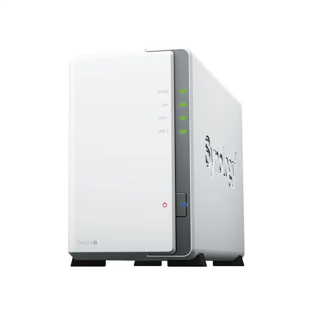 Synology DS223J 2-pesaline lauaarvuti NAS, valge