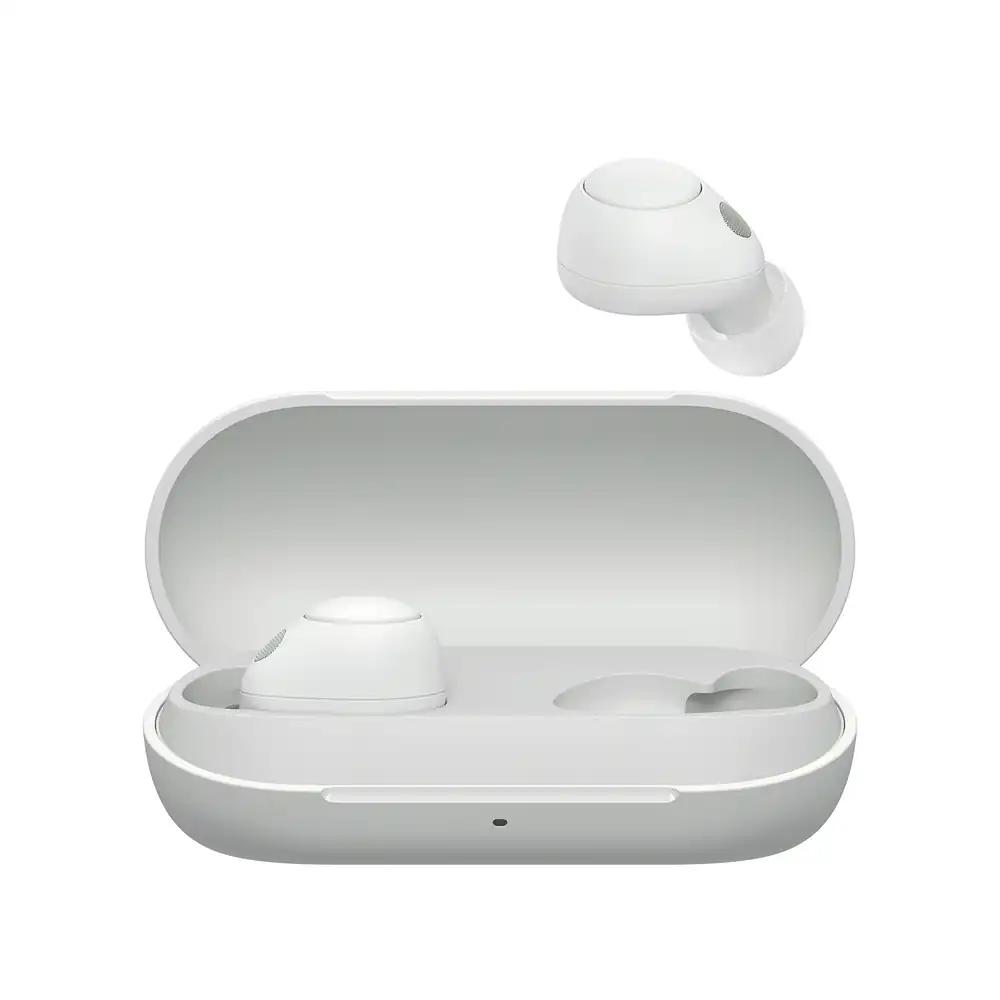 Sony WF-C700N juhtmevabad Bluetooth mürasummutavad kõrvaklapid (kompaktsed ja kerged, Bluetooth Multipoint, IPX4, kuni 20h aku, kiirlaadimine, iOS & Android) Valge
