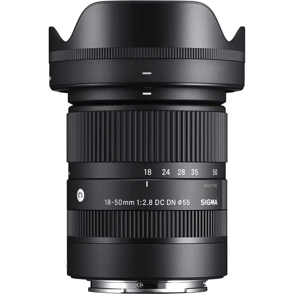 Sigma 18-50mm F2.8 DC DN Contemporary Sony-E bajonetiga objektiiv, must