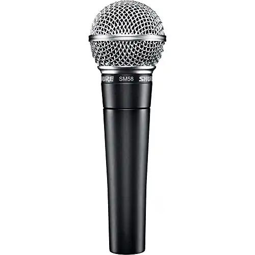 Shure SM58-LC Dünaamiline Vokaalmikrofon, kardioid, pneumaatiline põrutuskaitse, sisseehitatud popifilter, A25D mikrofonihoidja, 3-pin XLR, kaablita (SM58-LCE)