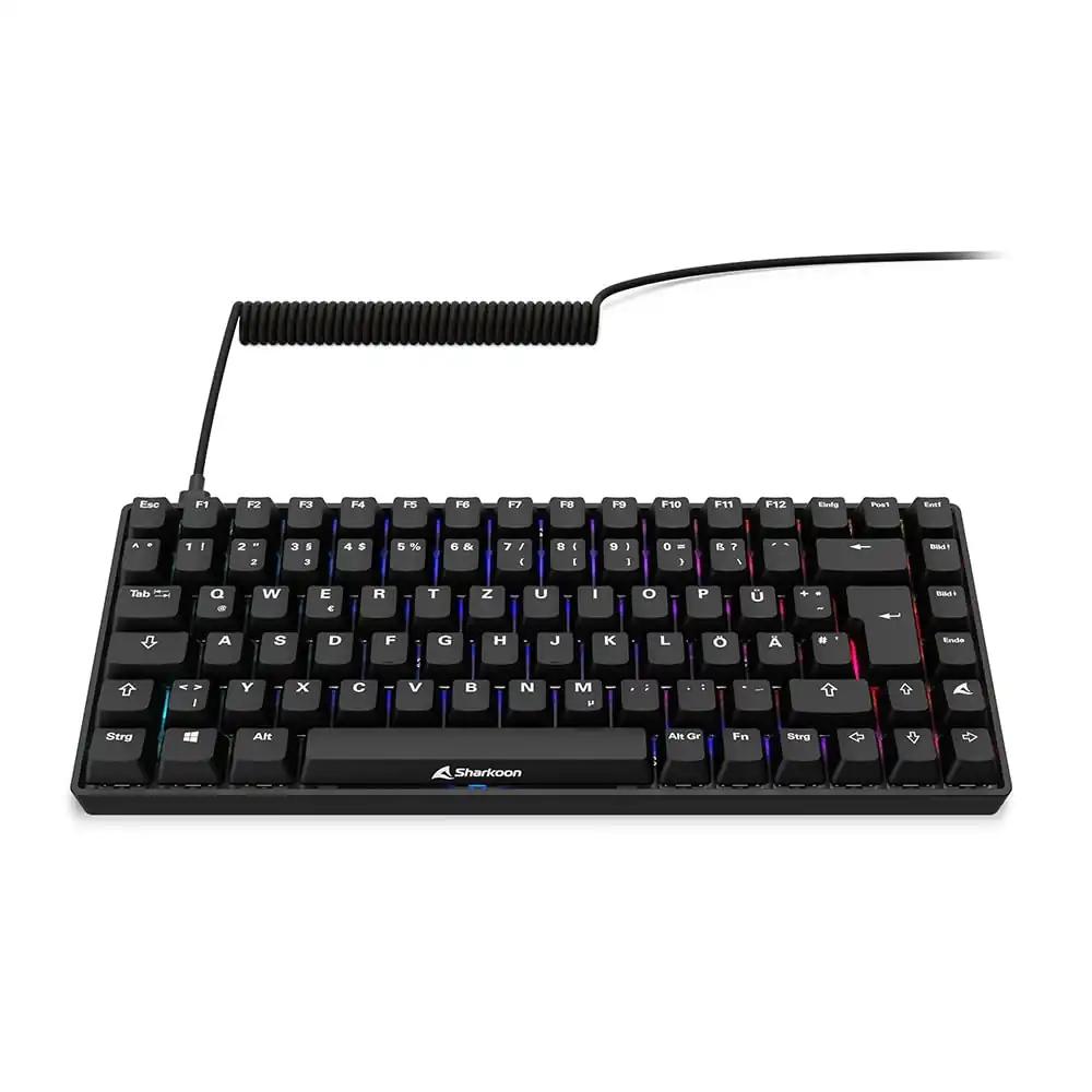 Sharkoon Skiller SGK50 S3 PBT mänguriklaviatuur, 75% paigutus, must, pilt 2
