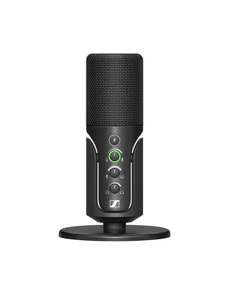 Sennheiser Profile USB-mikrofon kondensaatorkapsliga | Plug & Play disain, ideaalne taskuhäälinguks ja voogedastuseks | Lauaalus ja 1,2m USB-C kaabel – must (700065)
