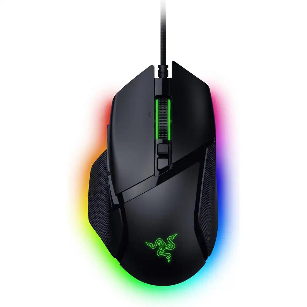 Razer Basilisk V3 35K – Täielikult kohandatav ergonoomiline juhtmega mängurihiir – Focus Pro 35K sensor (HyperScroll Tilt Wheel, 11-tsooniline valgustus, optilised Gen-3 hiirelülitid) Must