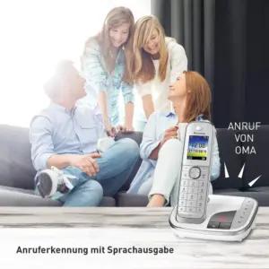 Panasonic KX-TGJ322GW peretelefon koos automaatvastajaga (juhtmevaba DUO telefon