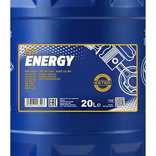 MANNOL Energy 5W-30 API SL/CF Mootoriõli