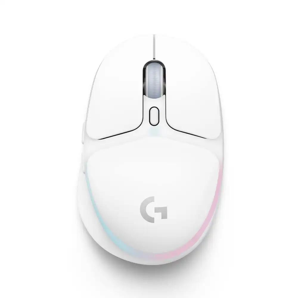 Logitech G705 juhtmevaba mängurihiir, kohandatav LIGHTSYNC RGB valgustus, LIGHTSPEED ja Bluetooth ühendus, kerge, PC/Mac/Laptop – Valge