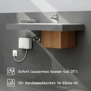 STIEBEL ELTRON hüdrauliline mini-läbivooluveesoojendi DHM 3 ainult kätepesuvalamule