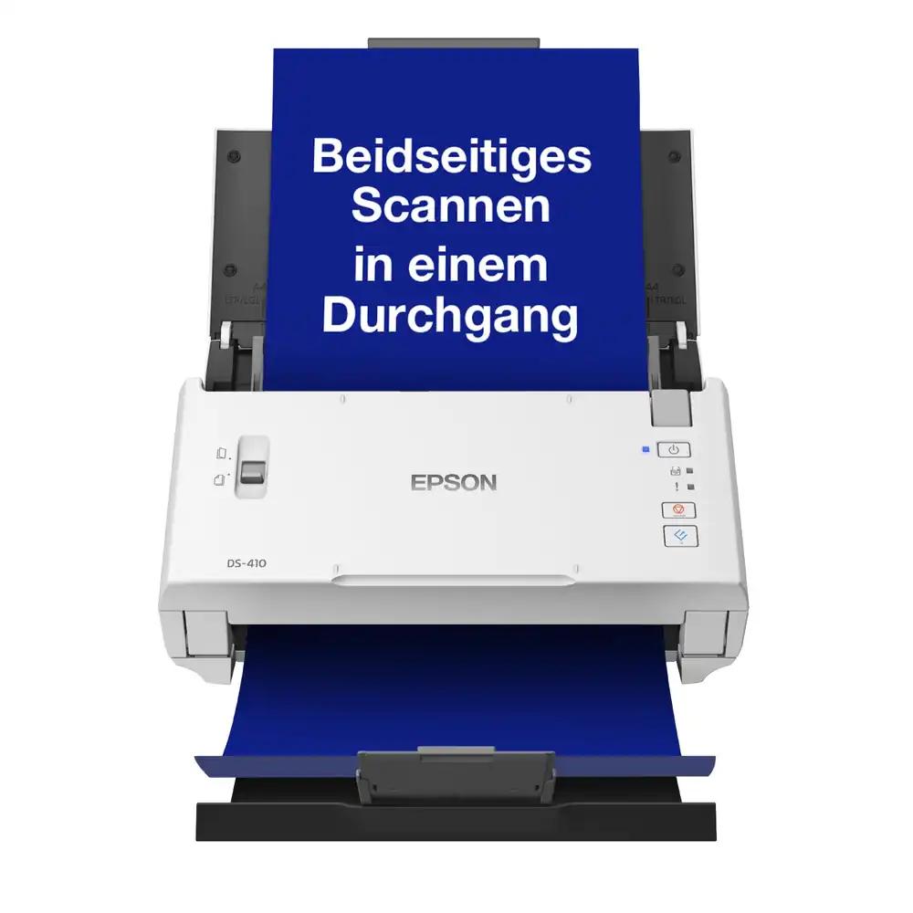 Epson WorkForce DS-410 dokumendiskanner (A4, kahepoolne skaneerimine, 600 dpi, USB 2.0)