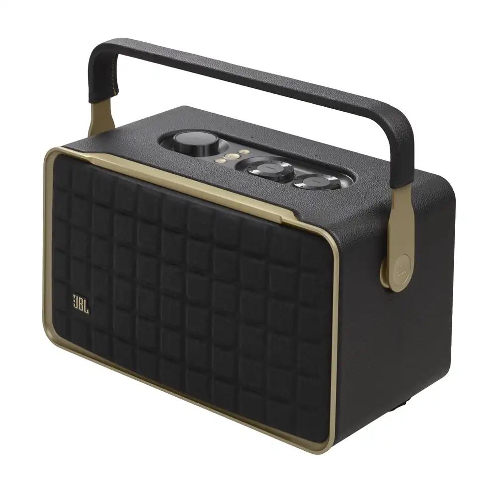 JBL Authentics 300 kaasaskantav nutikas kodukõlar – 70ndate retrodisainiga Bluetooth-kõlar – Google Assistant, Alexa, AirPlay ja JBL One rakendusega – Must
