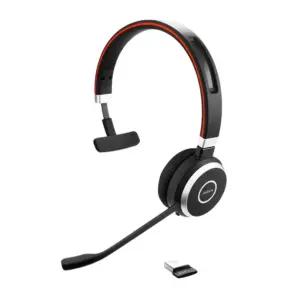 Jabra Evolve 65 SE juhtmevaba mono-peakomplekt - Bluetooth-peakomplekt mürasummutava mikrofoniga